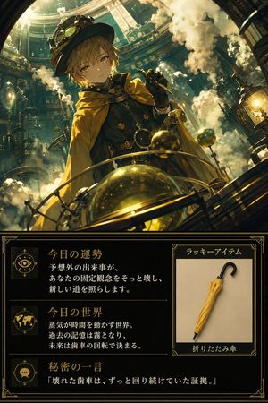 Steampunk Daily Horoscope Card Preview Image