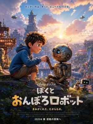 Steampunk robot movie poster preview image