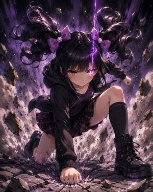 Gothic-style anime superhero landing preview image