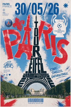 Retro Paris Championship Final Poster Preview Image
