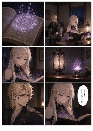 Six-panel fantasy magic comic page preview image