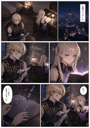 Dark fantasy comic page preview image