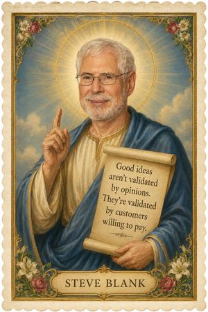 Retro Saint Quotations Card Preview Image