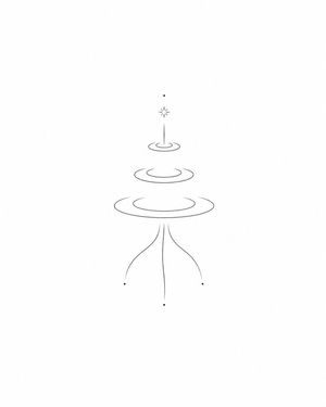 Minimalist symbol tattoo design preview image