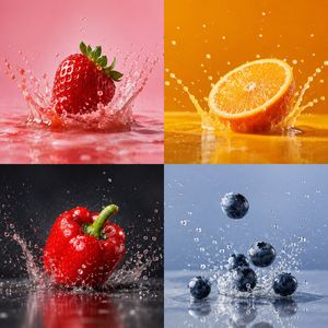 High-speed food splash capture preview image
