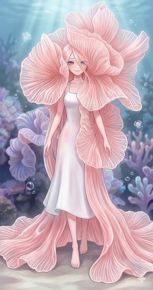 underwater pink petal muse preview image