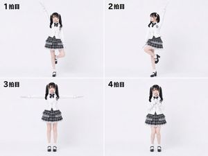 Laban dance score, 4-beat movement demonstration image (preview image)