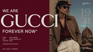 Gucci luxury promotional poster preview image