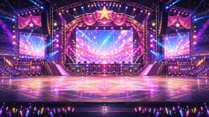 Neon VTuber Arena Stage Preview Image