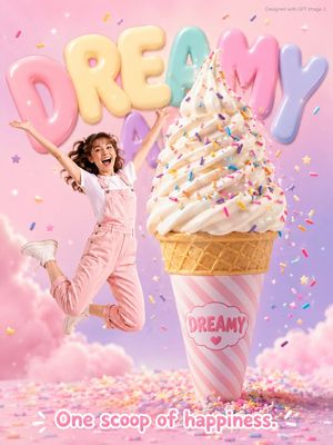Dreamy Dessert Ad Poster Preview Image