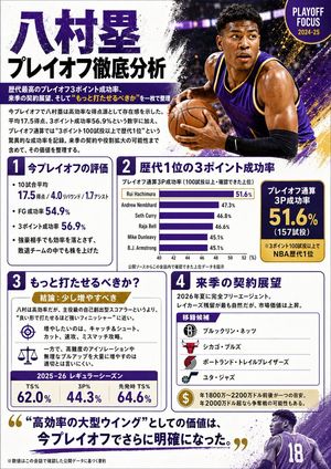 Japanese NBA Playoffs Analysis Infographic Preview Image