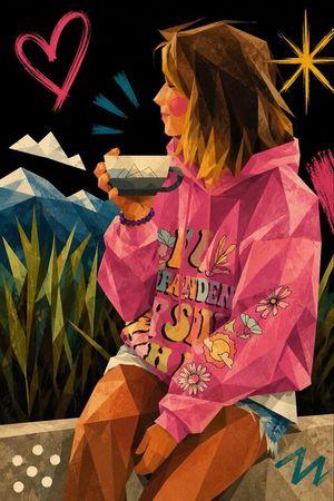 Cubist minimalist fashion portrait preview image