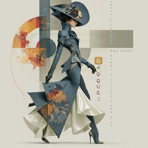 优雅复古魅力时尚插画 preview image