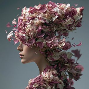 Surreal petal portrait preview image