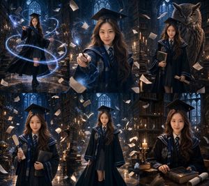 Magic Academy Graduation Portrait System Preview Image