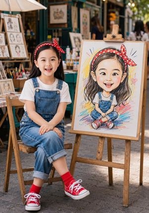 A comic book portrait that maintains a consistent identity (preview image)