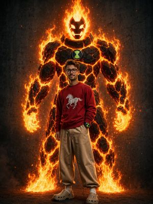 Heatblast Ben 10 街头风肖像 preview image
