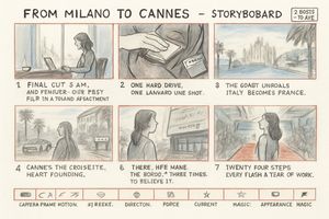 Storyboard project preview image from Milan to Cannes