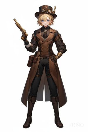蒸汽朋克枪手角色艺术 preview image