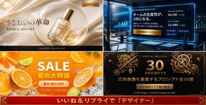 Four-panel Japanese-style advertisement preview image (gift event)