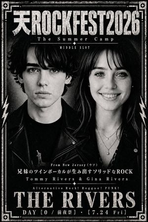 Distressed rock music festival artist poster preview image