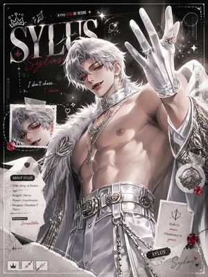 Dark anime style Sylus scrapbook poster preview image