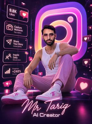 Neon AI Creator Poster Preview Image