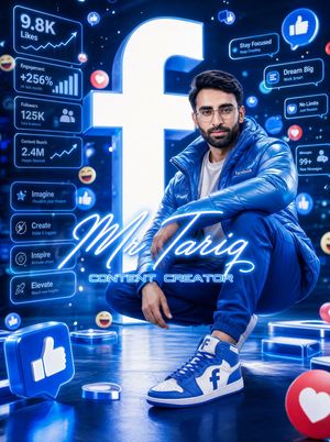 Neon Facebook Creator Poster Preview Image