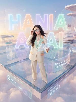 Pastel Luxury AI Brand Poster Preview Image