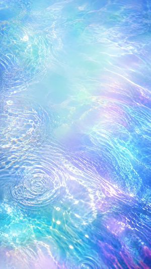 Rainbow Water Ripple Mobile Wallpaper Preview Image