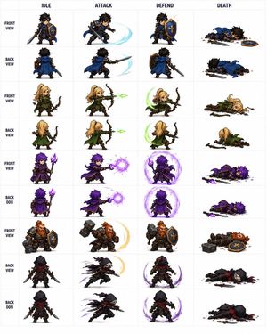 Fantasy RPG Character Sprite Image Gallery Preview
