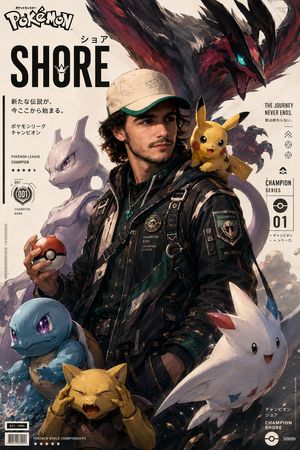 Cinematic Pokémon Trainer Poster Preview Image