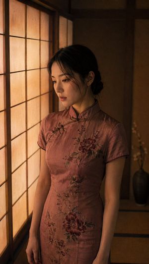 Cinematic Tatami Room Portrait Preview Image