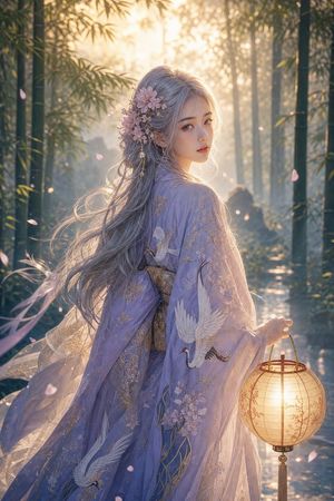 A serene East Asian fantasy portrait preview image