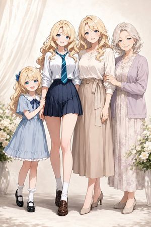 A portrait image of a four-generation family (preview image)
