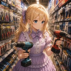 Anime-style hardware store employee preview image
