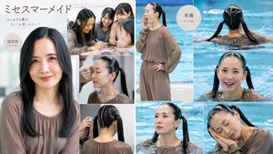 Japanese-style mermaid stage collage preview image