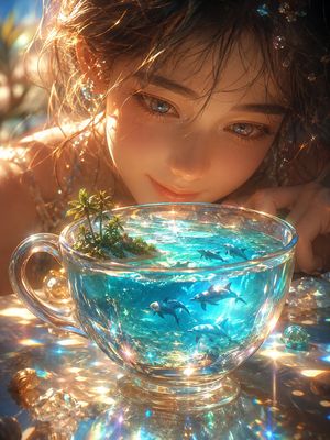 Prism Ocean Teacup Fantasy Landscape Preview Image