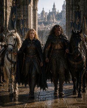 Barbarian Fantasy City Gate Parade Preview Image