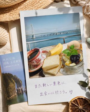 Awaji Island Polaroid travel flat lay photography preview image