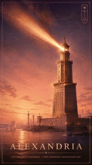 Alexandria Lighthouse cinematic poster preview image