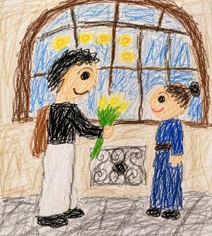 Preview image of crayon drawing style transformation for preschoolers