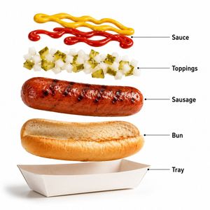 High-end fast food product photography preview image