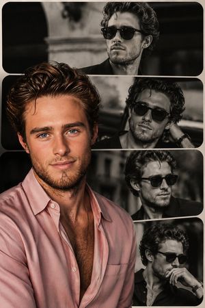High-end fashion collage poster preview image