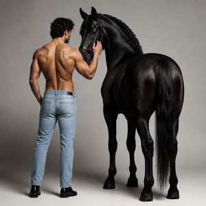 Minimalist style centaur portrait photography preview image