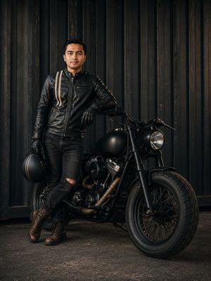 Cinematic Male Rider Portrait Preview Image