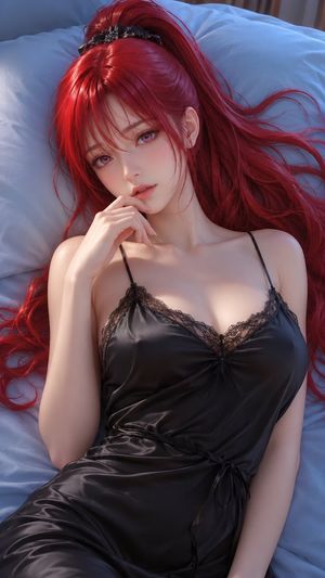Scarlet Night 3D CG portrait preview image