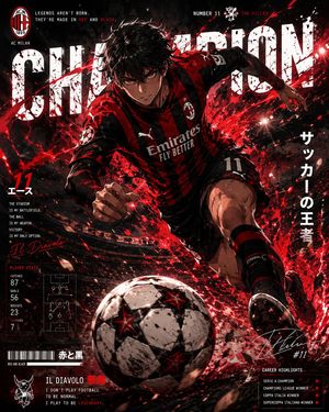 Anime Football Champion Collectible Poster Preview Image