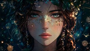 Fantasy Anime Forest Fairy Portrait Preview Image