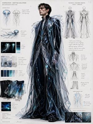 Deep-sea jellyfish high-end custom project preview image
